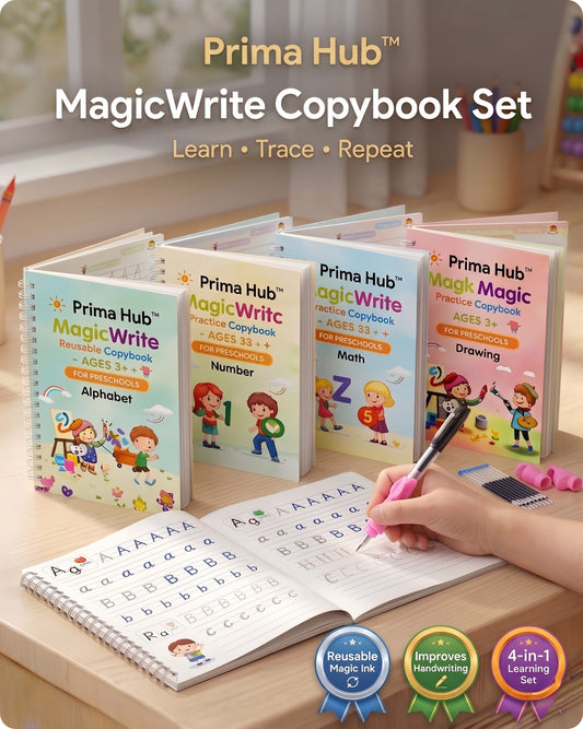 Prima Hub™ MagicWrite Reusable Copybook Kit