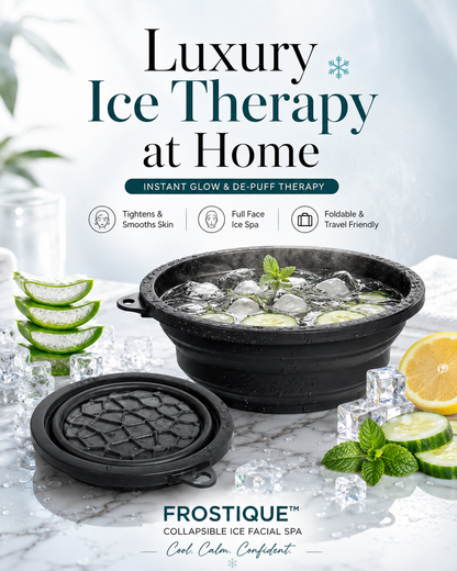 Frostique™ Collapsible Ice Facial Spa – Instant Glow & De-Puff Therapy