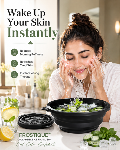Frostique™ Collapsible Ice Facial Spa – Instant Glow & De-Puff Therapy