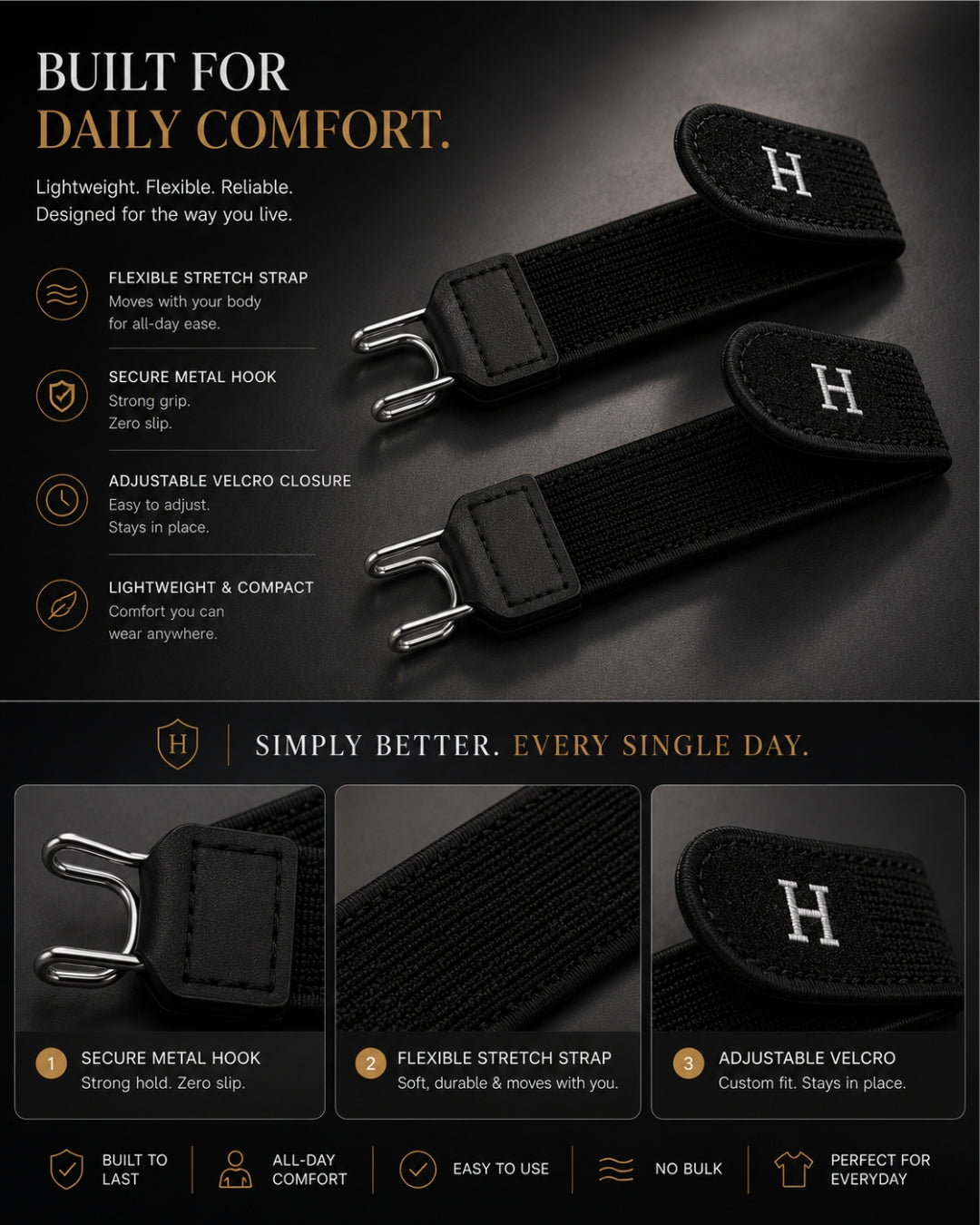Prima Hub™ FlexFit Comfort Belt (Pack of 2)