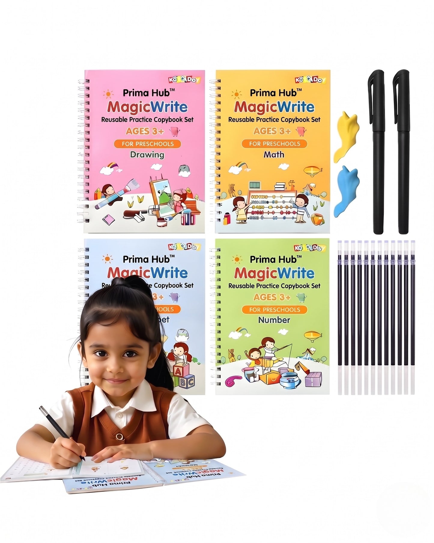 Prima Hub™ MagicWrite Reusable Copybook Kit