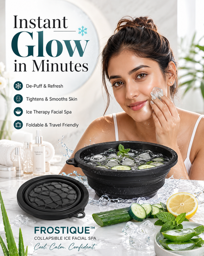 Frostique™ Collapsible Ice Facial Spa – Instant Glow & De-Puff Therapy