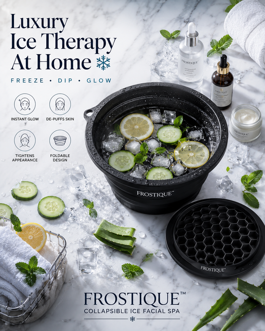 Frostique™ Collapsible Ice Facial Spa – Instant Glow & De-Puff Therapy