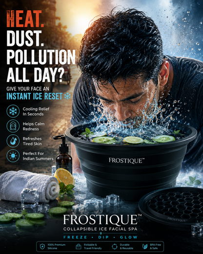 Frostique™ Collapsible Ice Facial Spa – Instant Glow & De-Puff Therapy